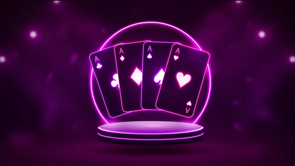 pink casino cards